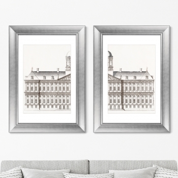 Диптих The City Hall in Amsterdam 51X71 / 51X71 CM