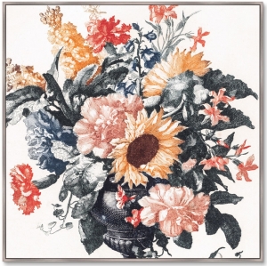 Постер Vase With Sunflowers and Carnations 105X105 CM