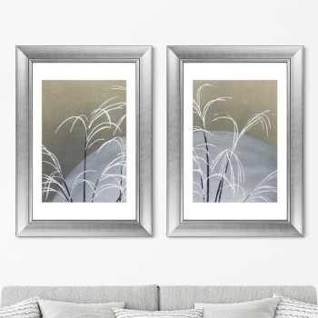 Диптих Frost from Momoyogusa Flowers 51X71 / 51X71 CM