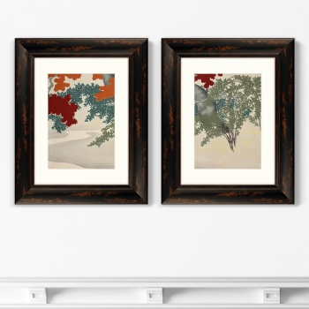 Диптих Maple from Momoyogusa Flowers 41X51 / 41X51 CM