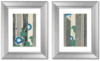 Диптих Morning glories from Momoyogusa Flowers 41X51 / 41X51 CM
