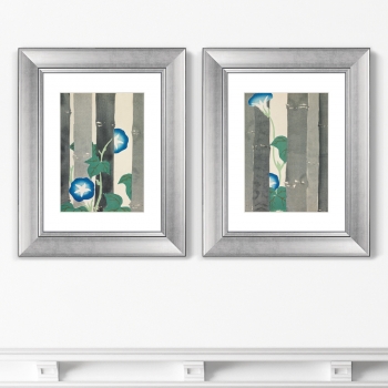 Диптих Morning glories from Momoyogusa Flowers 41X51 / 41X51 CM