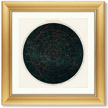 Диптих Constellations of the Two Hemispheres 61X61 / 61X61 CM