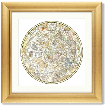 Диптих Sterrenkaart 61X61 / 61X61 CM