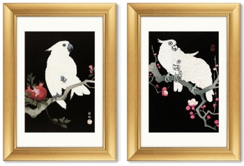 Диптих Cockatoo and pomegranate 51X71 / 51X71 CM