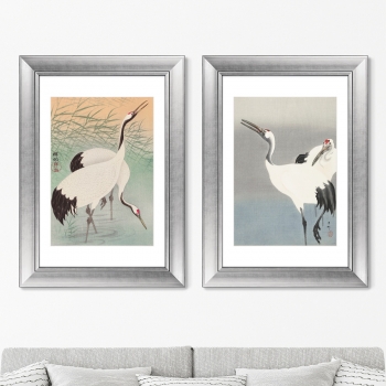 Диптих Two cranes 51X71 / 51X71 CM