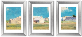 Набор из 3-х картин Breton Village 51X71 / 51X71 CM 