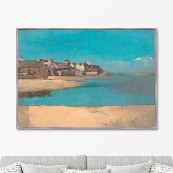 Постер Village by the Sea in Brittany 105X75 CM