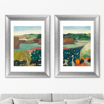 Диптих Haystacks in Brittany 51X71 / 51X71 CM