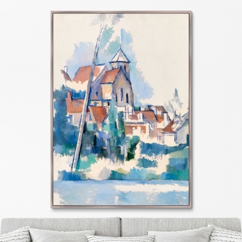 Постер Church at Montigny-sur-Loing 75X105 CM