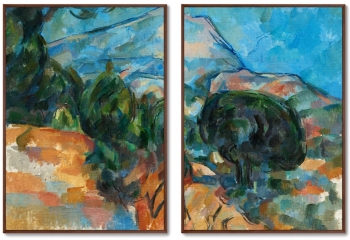 Диптих Mount Sainte-Victoire 75X105 / 75X105 CM