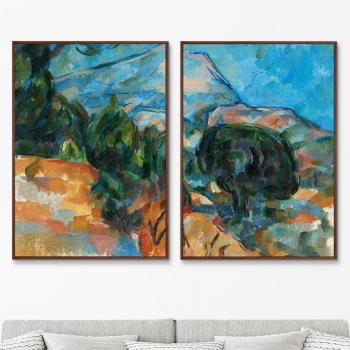 Диптих Mount Sainte-Victoire 75X105 / 75X105 CM