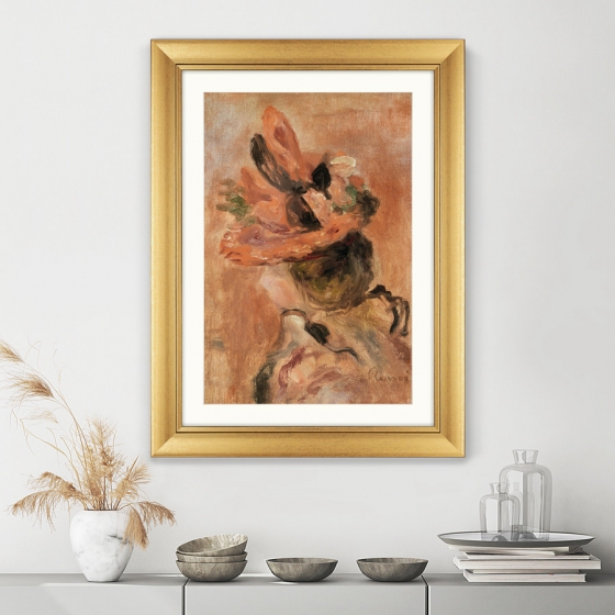 Постер Woman's Head with Red Hat 61X81 CM 3