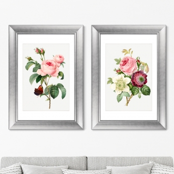 Диптих Antique plants drawn 51X71 / 51X71 CM