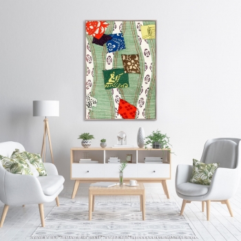 Постер Illustration of Japanese motifs 75X105 CM