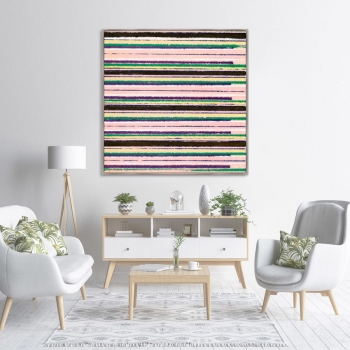 Постер Vintage print of Japanese textile 105X105 CM