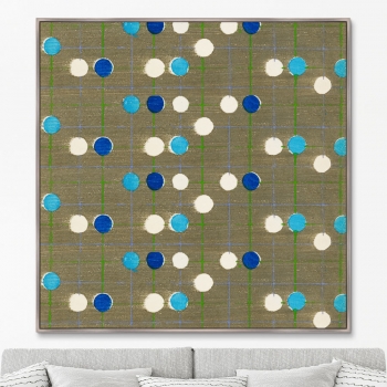 Постер Vintage print of Japanese textile 105X105 CM