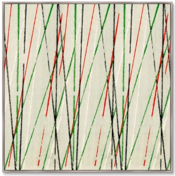 Постер Vintage print of Japanese textile 105X105 CM
