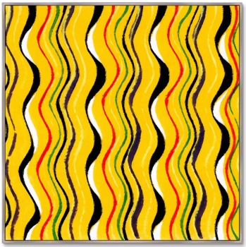 Постер Vintage print of Japanese textile 105X105 CM