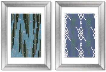 Диптих Vintage print of Japanese textile 51X71 / 51X71 CM