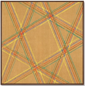 Постер Vintage print of Japanese textile 105X105 CM