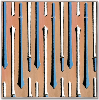 Постер Vintage print of Japanese textile 105X105 CM