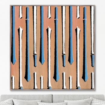 Постер Vintage print of Japanese textile 105X105 CM