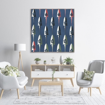 Постер Vintage print of Japanese textile 105X105 CM