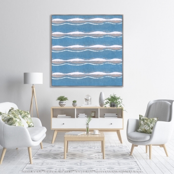 Постер Vintage print Smoke sky 105X105 CM