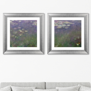 Диптих Water Lilies 61X61 / 61X61 CM