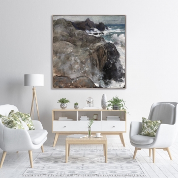 Постер Storm on the Island of Yeu 105X105 CM