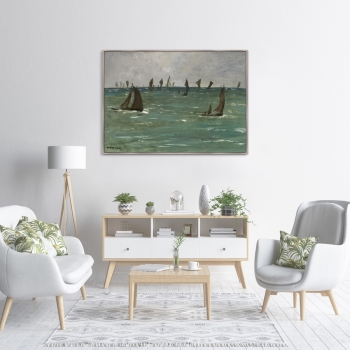 Постер Boats at Berck-sur-Mer 105X75 CM
