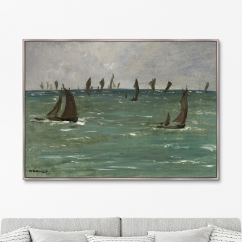 Постер Boats at Berck-sur-Mer 105X75 CM