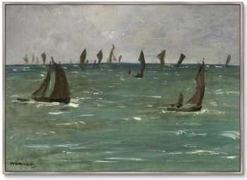 Постер Boats at Berck-sur-Mer 105X75 CM