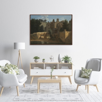 Постер View in the Ile-de-France 105X75 CM