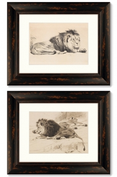 Диптих Ruhende Lowen 51X41 / 51X41 CM