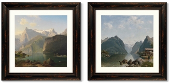 Диптих Fjord landscape 61X61 / 61X61 CM 