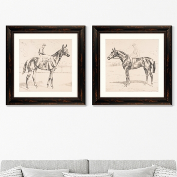 Диптих Two riders 61X61 / 61X61 CM