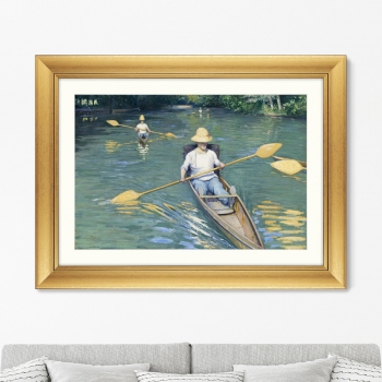 Постер Skiffs on the Yerres 81X61 CM