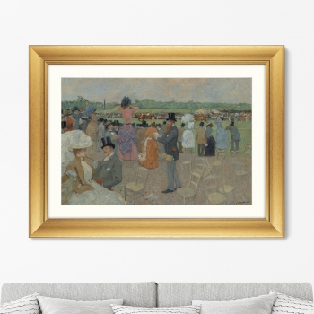 Постер The Races at Longchamp 81X61 CM