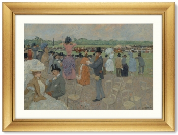 Постер The Races at Longchamp 81X61 CM