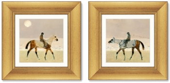 Диптих Riders on the Beach 36X36 / 36X36 CM