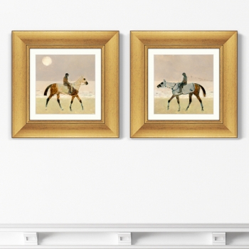 Диптих Riders on the Beach 36X36 / 36X36 CM