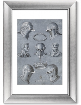 Диптих Blad met helmen 51X71 / 51X71 CM