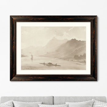 Постер View of the Rhine 81X61 CM