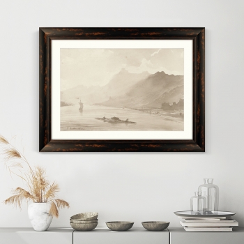 Постер View of the Rhine 81X61 CM