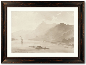 Постер View of the Rhine 81X61 CM