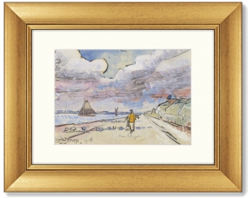 Диптих Weg langs kanaal 51X41 / 51X41 CM