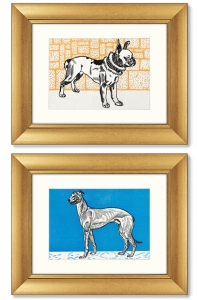 Диптих Greyhound & Pitbull Terrier 51X41 / 51X41 CM