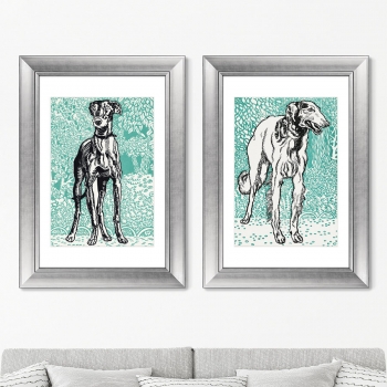 Диптих Greyhounds 51X71 / 51X71 CM